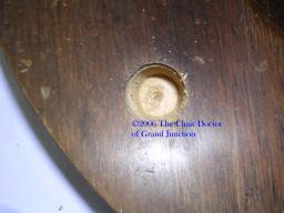 Glue in mortise after cleaning